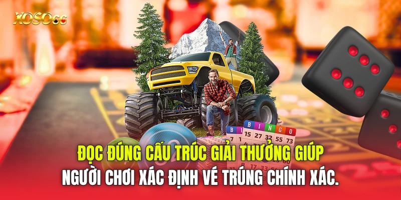 Đọc đúng cấu trúc giải thưởng giúp người chơi xác định vé trúng chính xác.